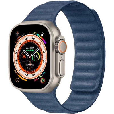 Xmart Каишка за Apple Watch Xmart, Магнитно захващане, 42/44/45/49 мм, Тъмносиня (22815)