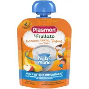 Plasmon Плодова закуска Нутримюн банан, кокос и йогурт 85г - topcho-online