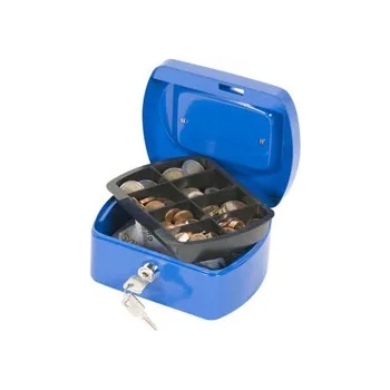 Image 1 of Q-CONNECT Метална каса 15.7х12х7.5cm KF0260 синя