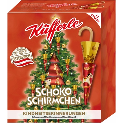 Lindt Küfferle Vánoční ozdoby Vzpomínky z dětství 12 ks 162 g