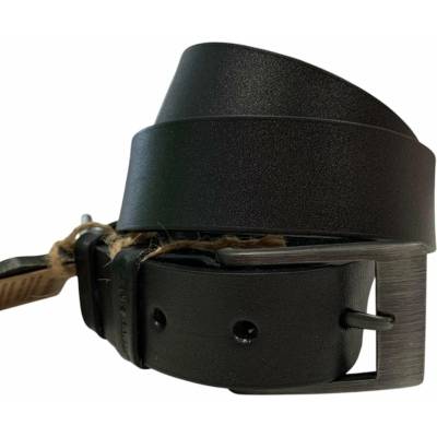 Černý kožený pásek Black Hand 033-98