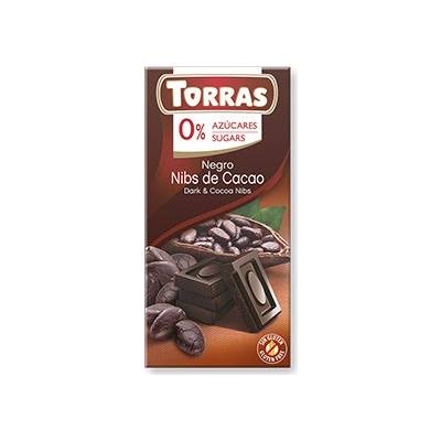 Torras Čokoláda hořká s kávou bez přidaného cukru 75 g