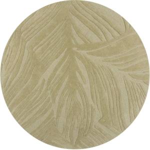 Flair Rugs Зелен вълнен кръгъл килим ø 160 cm Lino Leaf - Flair Rugs (503119373943)