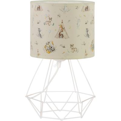 BELIS Детска настолна лампа KIDS ROOM 1xE27/60W/230V Ø 18 см с животински мотиви (BE1035)