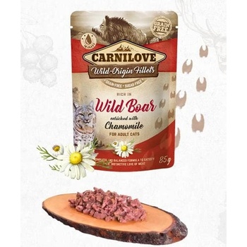 CARNILOVE cat ADULT WILD Boar chamomile 24 x 85 g