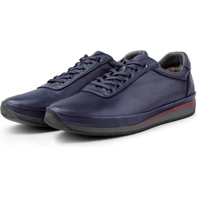 Ducavelli Мъжки ежедневни обувки от естествена кожа - Тъмносини (1612_Тъмно син)