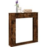 vidaXL Облицовка за камина опушен дъб 100x20x100 см инженерно дърво (854575)