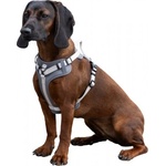 Kerbl Harness Fitty - Нагръдник за кучета, обиколка врат 38-62 см, обиколка гърди 58-74 см, ширина - 20 мм, кафяв и бежово, Германия - 85757