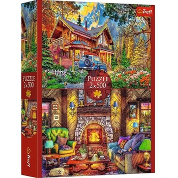 Trefl - Puzzle 2x500 A trip to the mountains - 500 piese