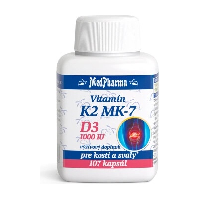 MedPharma Vitamín K2 MK-7+D3 1000 IU 107 tobolek