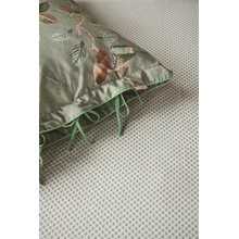 Pip Studio perkálové prostěradlo Suki šedo-zelené 90x200