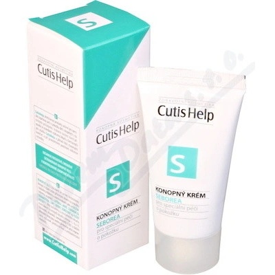 CutisHelp Health Care S konopný krém při seboroické dermatitidě na regulaci kožního mazu 30 ml