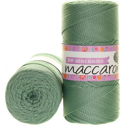 Maccaroni PP Macrame 168 zelenošedá