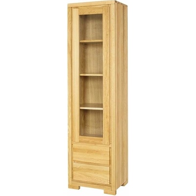 Drewmax KW351 dřevěná skříň knihovna z dubu