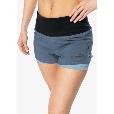Inov-8 Trailfly Ultra 3 2in1 short bežecké kraťasy dámske slate/blue grey