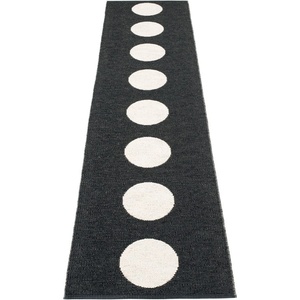 Pappelina Черно-бяла пътека за открито и закрито 70x300 cm Vera Black - Pappelina (VEX730)