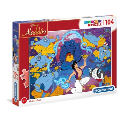 Clementoni Aladdin Пъзел 104 броя Анимации (8005125272839)