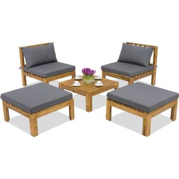 Image 1 of Garden Point Градинска мебел Brunei Terrace + 2 пуфа, акация Garden Point (GAP354-TERPU)