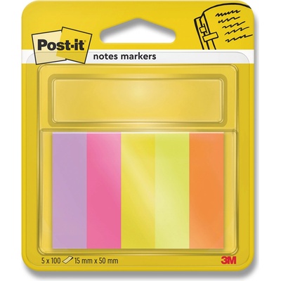 3M Post-it 670/5 - papírové značkovací záložky - 15×50 mm, 5 × 100 l. – Zboží Dáma