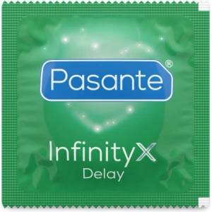 Pasante 40 бр. Задържащи презервативи с 8.5% Бензокаин Pasante Infinity X - насипни