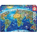 Puzzle Educa Globe 2000 dielov