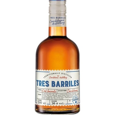 Tres Barriles 38% 0,5 l (holá láhev)