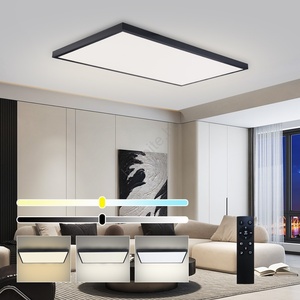 Brilagi Brilagi-LED Димируемо осветително тяло за баня FRAME SMART LED/96W/230V IP44 черно + дистанционно управление (BG3813)