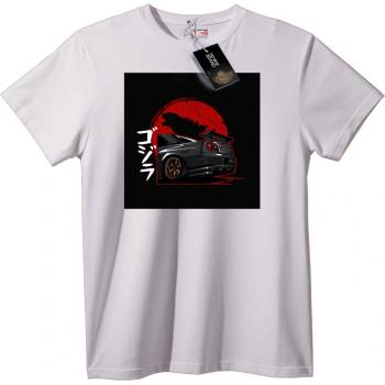 NOONEBRAND Тениска Car Mania с японски текст - XXS, White