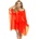 Irall Туника Tunika-Mulan-Orange-neon-OrangeV-65483-Orange - Черен, размер Uniwersalny