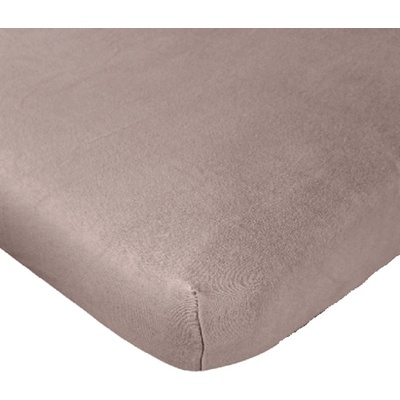 Tibex prostěradlo jersey Lux hnědé 90x200