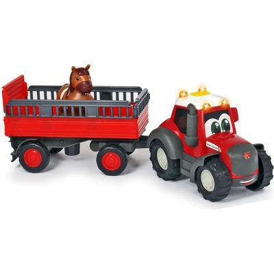Simba Toys Детска играчка Simba Toys ABC - Трактор с ремарке и конче, със звук и светлина (204115002)