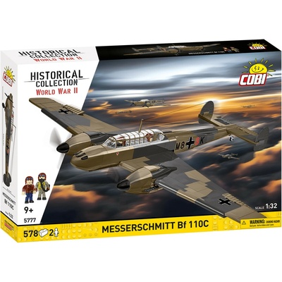 COBI 5777 - World War II Německý těžký stíhací-bombardovací letoun MESSERSCHMITT BF 110C 1:32 – Zboží Dáma