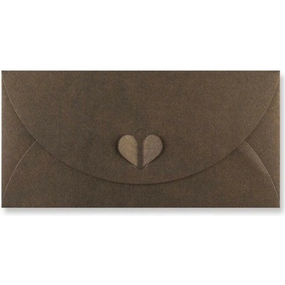 Papierová obálka Butterfly, DL (110x220mm), 250g/m2, tmavý bronz (20ks)