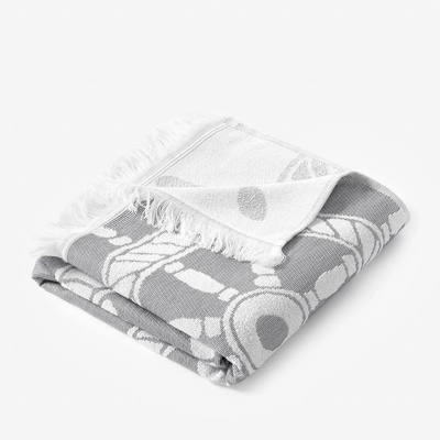 Goldea plážová osuška kormidla na šedém 90 x 160 cm