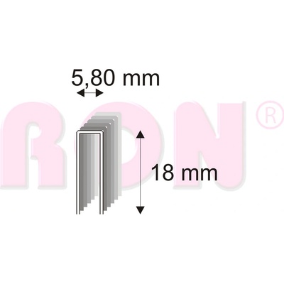 Spona 343/18 ZN M, 4200 kusů v balení