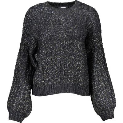 Desigual Дамски пуловер desigual, Цвят Черен (21wwjfbm_nero_2000)