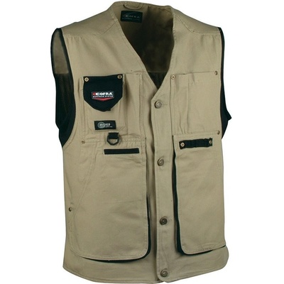 Cofra pracovné vesta ZURICH Khaki