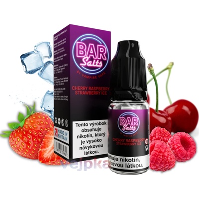 Vampire Vape Bar Salts Cherry Raspberry Strawberry Ice 10 ml 10 mg