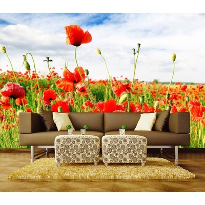 Dimex XL-192 vliesová fototapeta na zeď Red poppies rozměry 330 x 220 cm