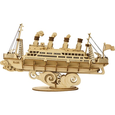 Robotime Rolife 3D dřevěné puzzle Výletní loď 145 ks