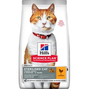 HILL'S Hill s Science Plan гранули за кастрирани възрастни котки с пиле 10 кг