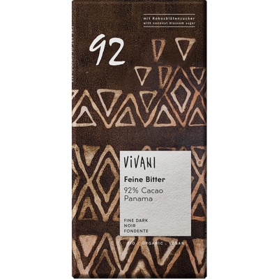 Vivani Horká čokoláda 92% 80 g