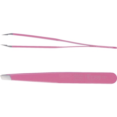 Nippes Solingen Pinzeta šikmá ružová nerez 9,5 cm