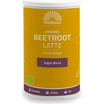 Mattisson Healthstyle Лате от цвекло с джинджифил какао Био, 160 g прах Mattisson Healthstyle (MT2093)