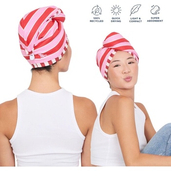 Dock & Bay: Тюрбан 63x26 см - Cherry Bomb (нова опаковка) (5061011628442)