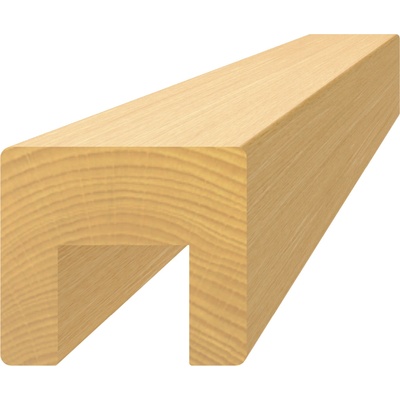 Dřevěný profil 45 x 40 x 3000 mm (24 x 22 mm), broušený buk
