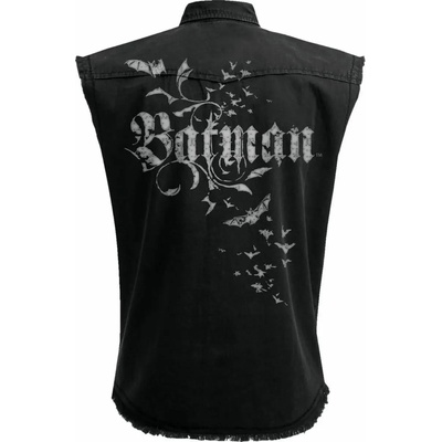 SPIRAL мъжка риза без ръкави (елек) SPIRAL - Batman - GOTHIC - Черен - 114G410M602