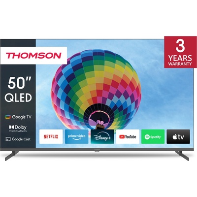 Телевизор THOMSON 50QG4S14 - 50 inch UHD 4K 60 Hz QLED 16: 9 HDR GOOGLE TV (9120106662108 / 50QG4S14 GOOGLE TV 50 INCH QL)
