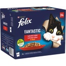 Felix Fantastic kura hovädzie králik jahňacie v želé 24 x 85 g
