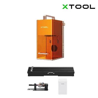 Комбиниран гравиращ лазер xTool F2 - 15W диод + 5W IR (1064nm), 115x115mm